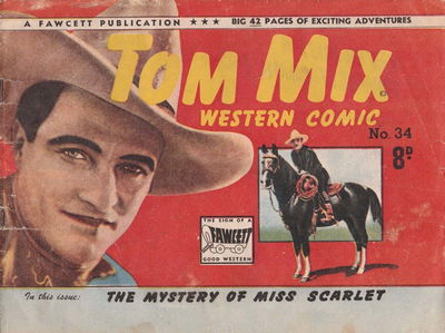 Tom Mix Western Comic (Cleland, 1949 series) #34 [1951?]