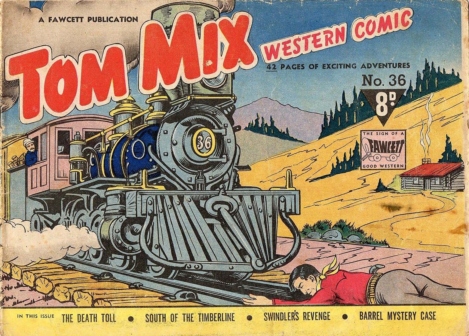 Tom Mix Western Comic (Cleland, 1949 series) #36 ([1951?])