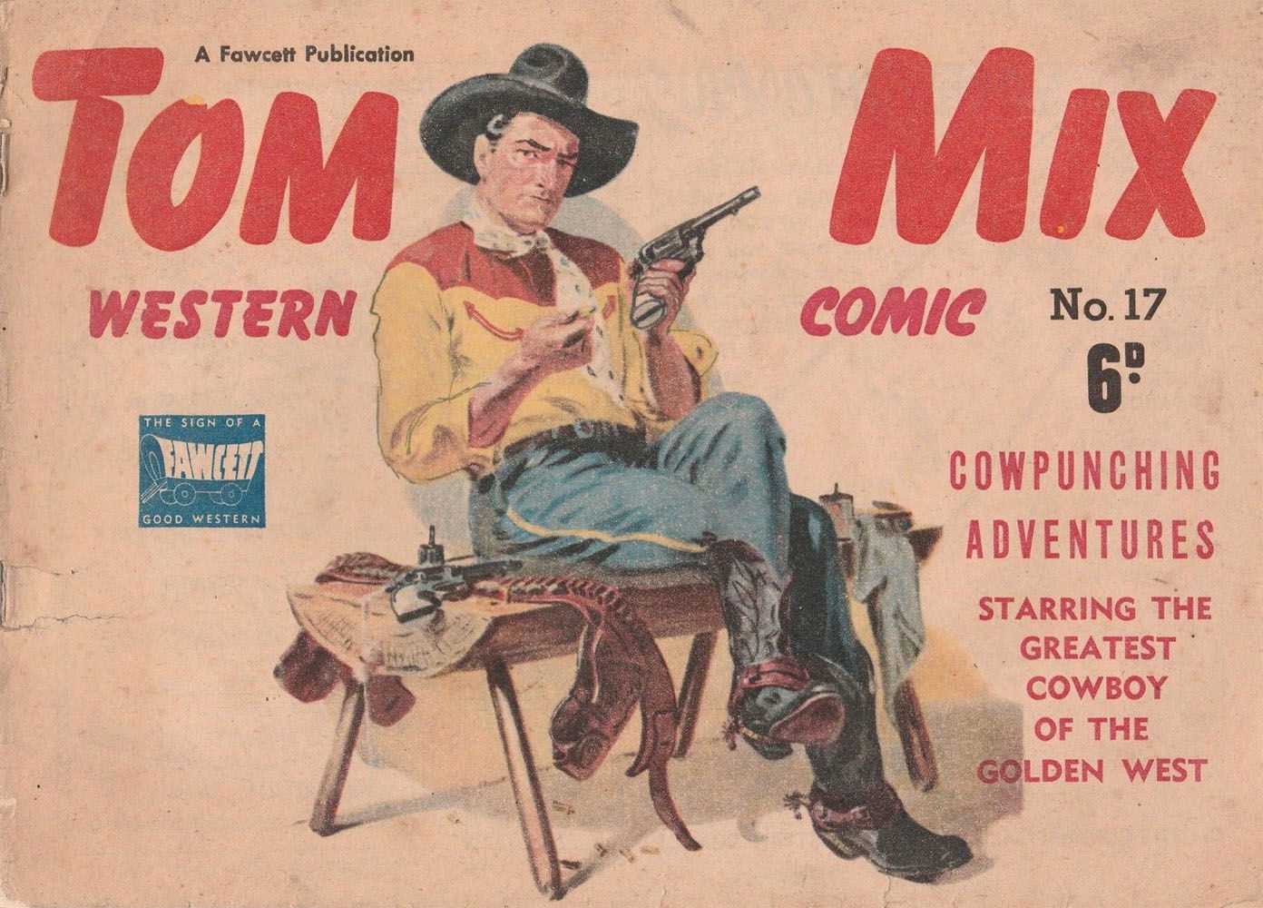 Tom Mix Western Comic (Cleland, 1949 series) #17 ([1950?])