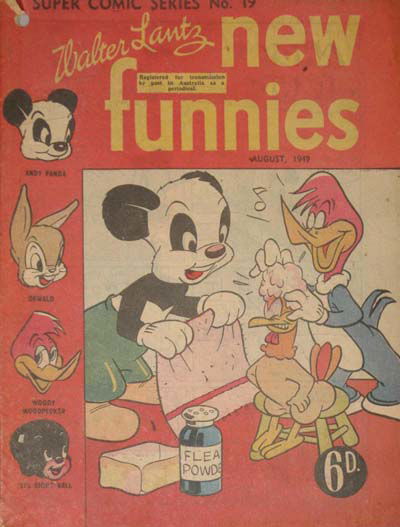 The Supercomic Series (Consolidated Press, 1948 series) #19 — Walter Lantz New Funnies (August 1949)