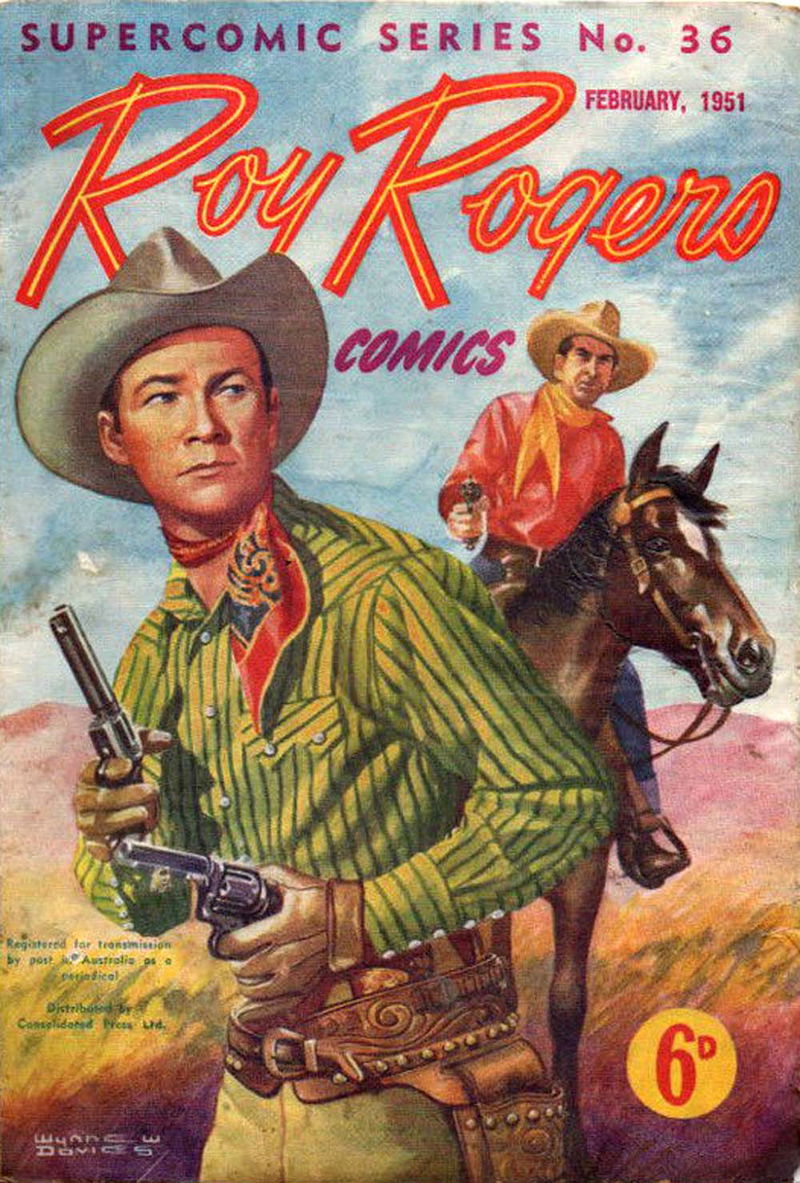 The Supercomic Series (Consolidated Press, 1948 series) #36 — Roy Rogers Comics (February 1951)