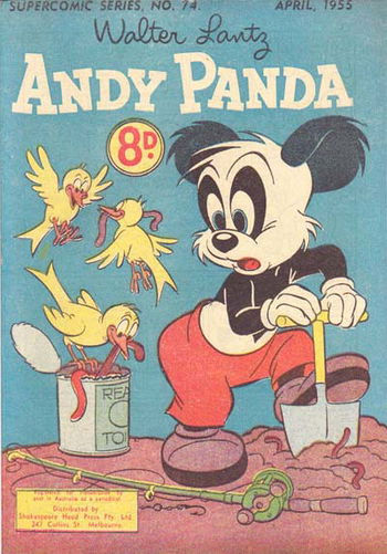 The Supercomic Series (Shakespeare Head, 1953 series) #74 (April 1955 [1954]) — Walter Lantz Andy Panda