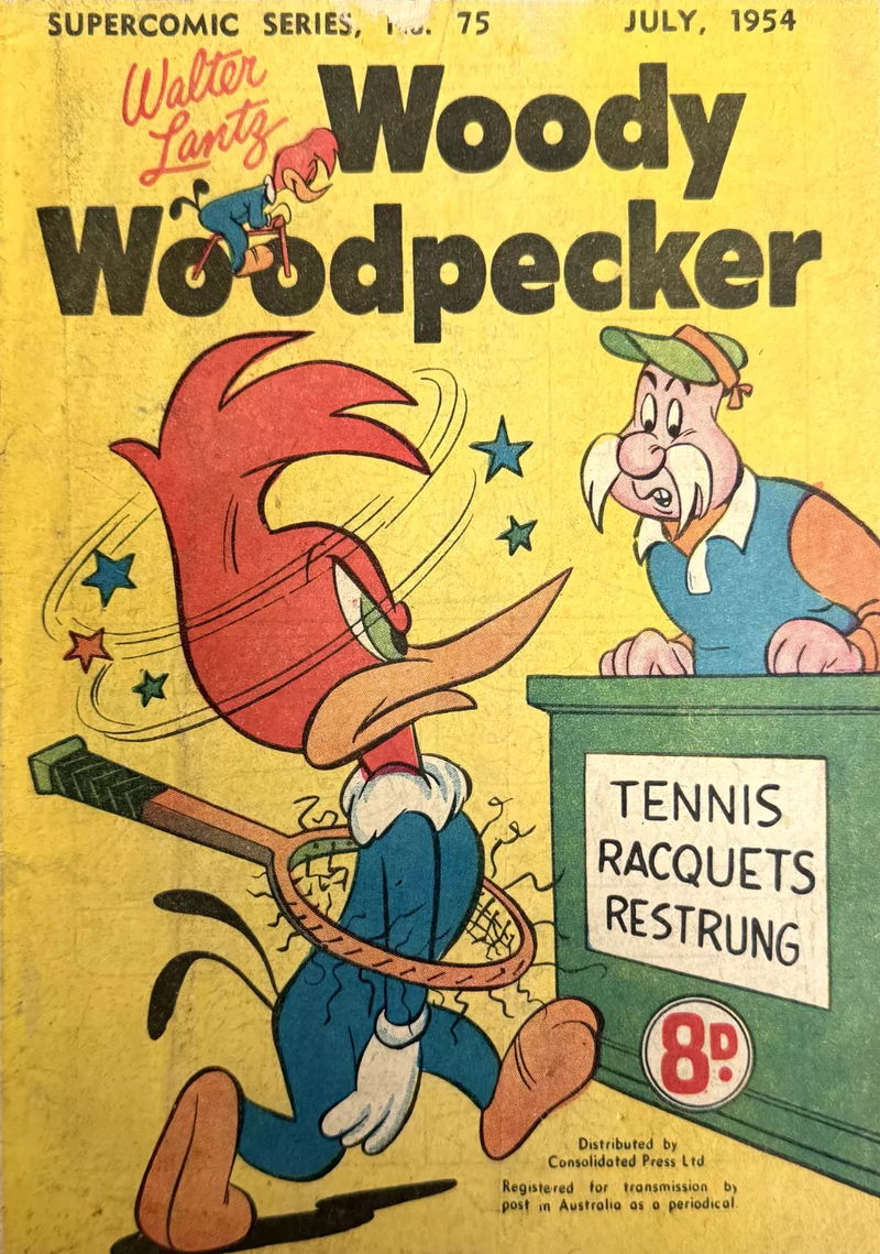 The Supercomic Series (Shakespeare Head, 1953 series) #75 — Walter Lantz Woody Woodpecker (July 1954)