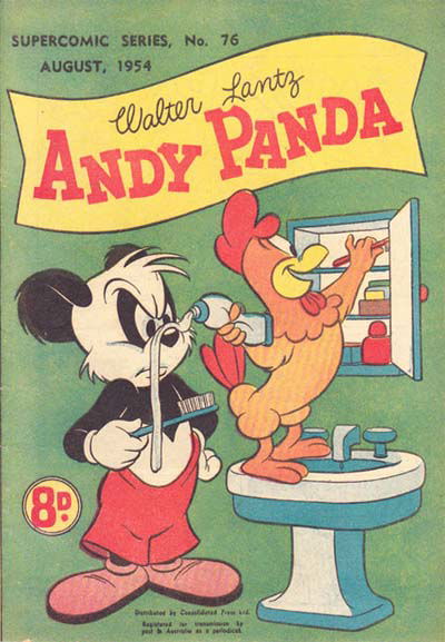 The Supercomic Series (Shakespeare Head, 1953 series) #76 — Walter Lantz Andy Panda (August 1954)