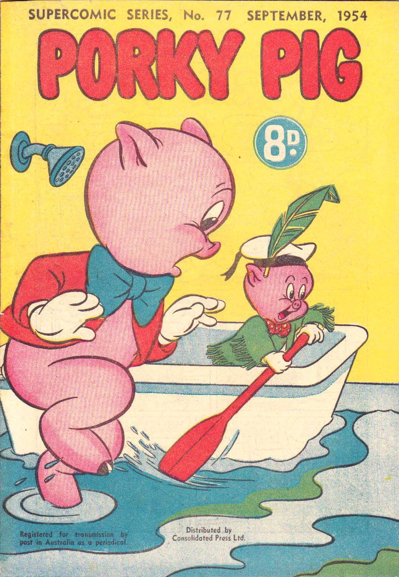 The Supercomic Series (Shakespeare Head, 1953 series) #77 — Porky Pig (September 1954)