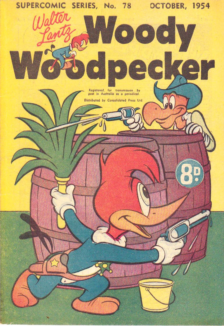 The Supercomic Series (Shakespeare Head, 1953 series) #78 — Walter Lantz Woody Woodpecker (October 1954)