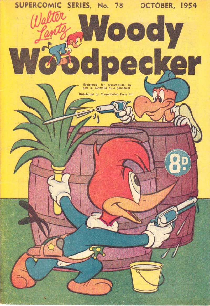 The Supercomic Series (Shakespeare Head, 1953 series) #78 — Walter Lantz Woody Woodpecker (October 1954)