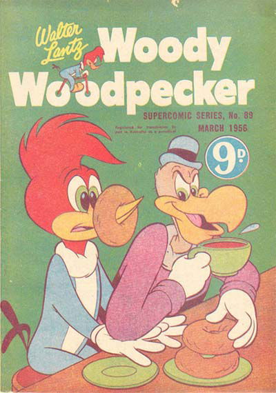 The Supercomic Series (Shakespeare Head, 1953 series) #89 — Walter Lantz Woody Woodpecker March 1956