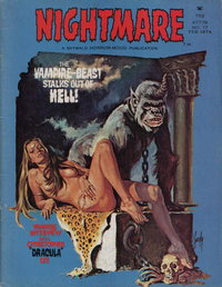 Nightmare (Skywald, 1970 series)  #17 (February 1974) — The Vampire-Beast Stalks Out of Hell!