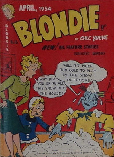 Blondie (ANL, 1953 series) #16 April 1954