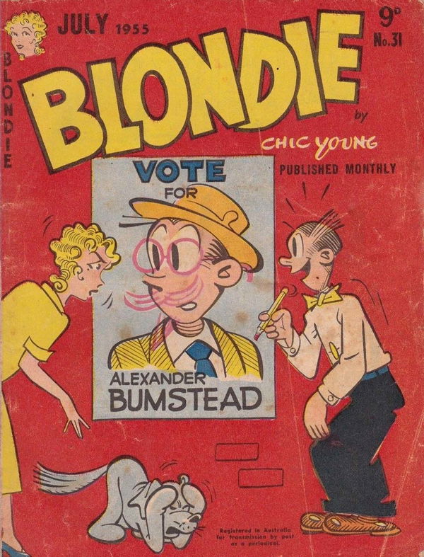 Blondie (ANL, 1953 series) #31 July 1955