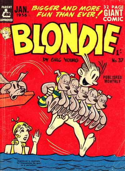 Blondie (ANL, 1953 series) #37 January 1956