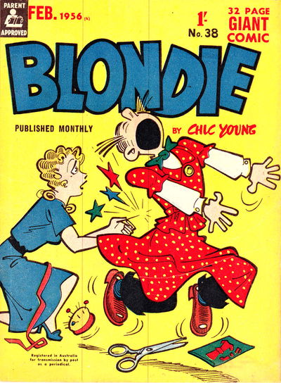 Blondie (ANL, 1953 series) #38 — Blondie Monthly February 1956