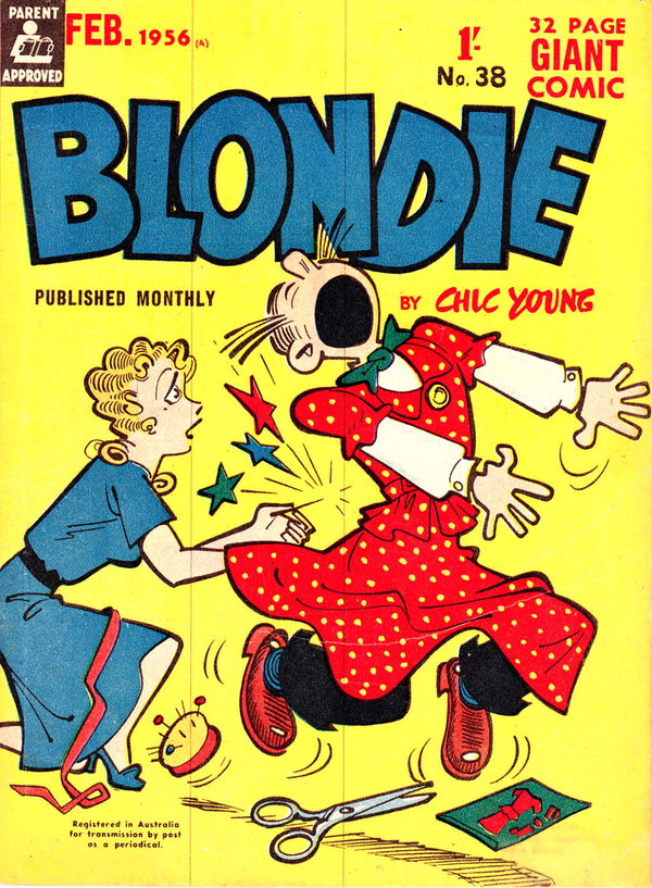 Blondie (ANL, 1953 series) #38 (February 1956) —Blondie Monthly