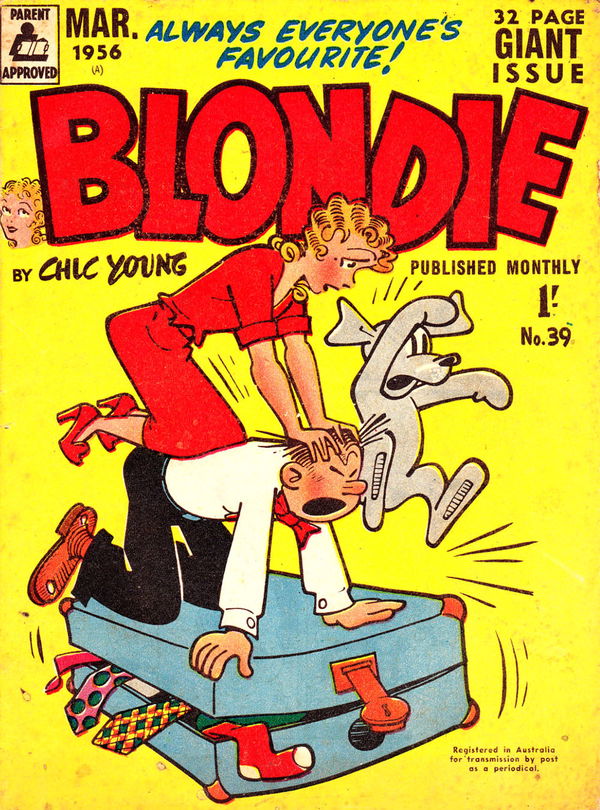 Blondie (ANL, 1953 series) #39 (March 1956) —Blondie Monthly