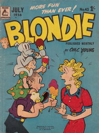 Blondie (ANL, 1953 series) #43 July 1956