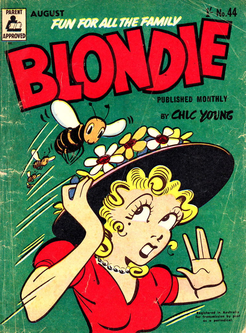 Blondie (ANL, 1953 series) #44 — Blondie Monthly (August 1956)
