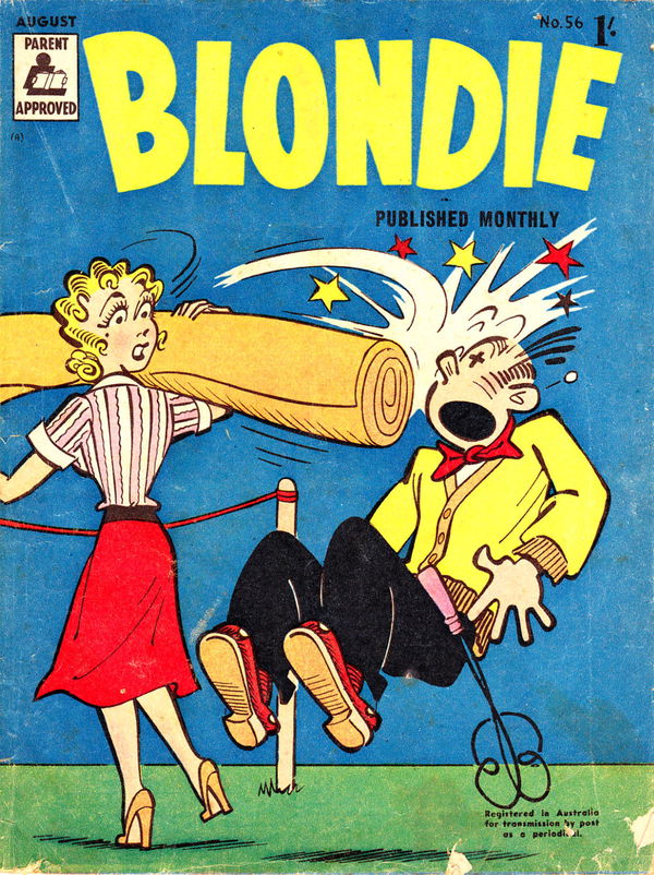 Blondie (ANL, 1953 series) #56 (August 1957) —Blondie Monthly