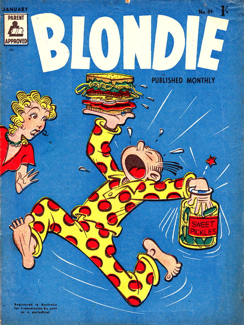 Blondie (ANL, 1953 series) #61 — Blondie Monthly (January 1958)