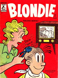 Blondie (ANL, 1953 series) #62 — Blondie Monthly February 1958