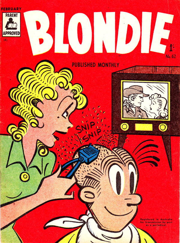 Blondie (ANL, 1953 series) #62 (February 1958) —Blondie Monthly