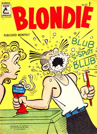 Blondie (ANL, 1953 series) #63 — Blondie Monthy March 1958