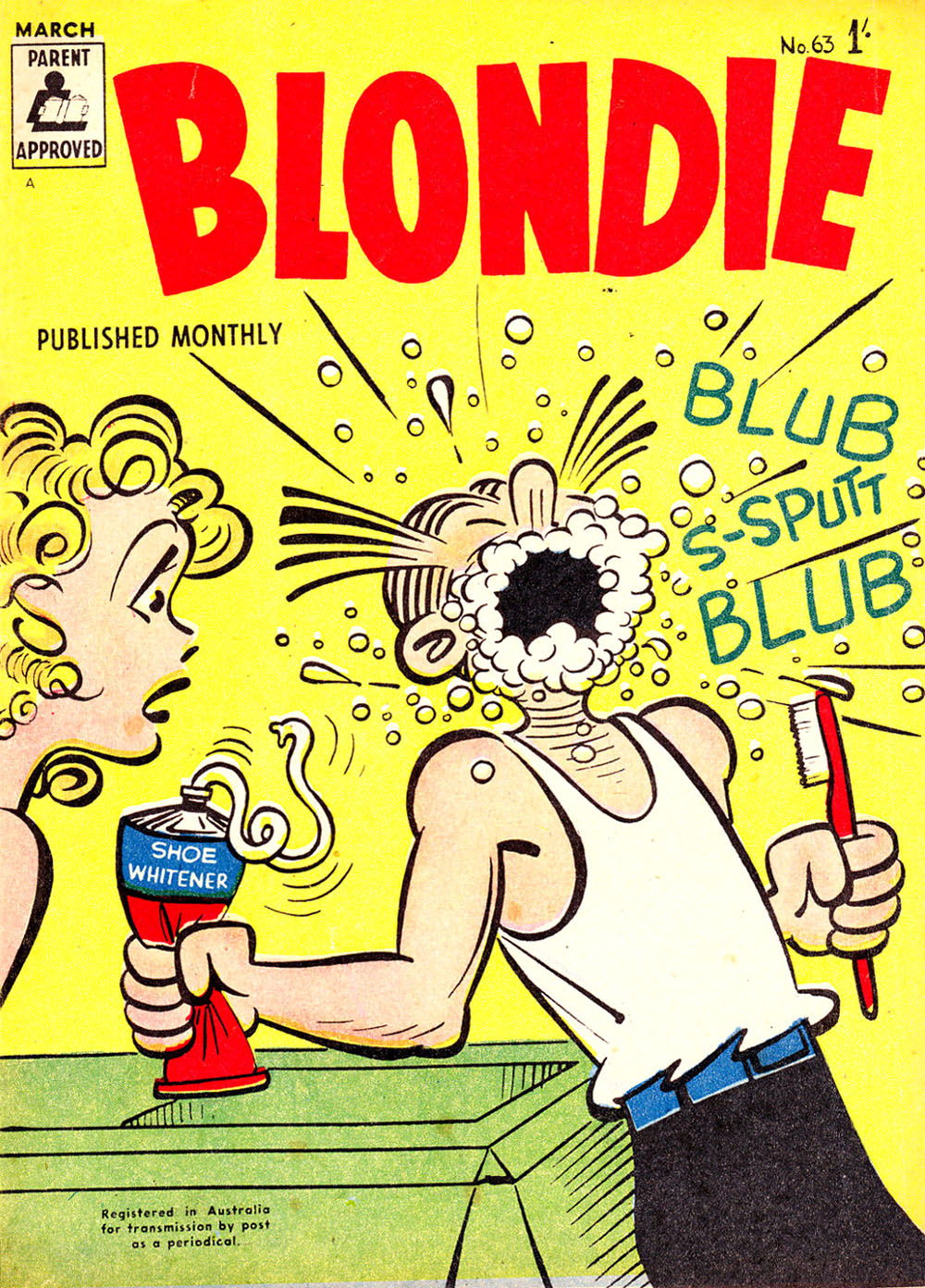 Blondie (ANL, 1953 series) #63 — Blondie Monthy (March 1958)