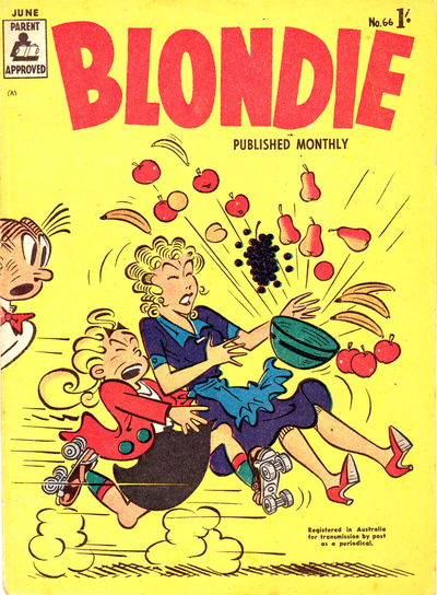 Blondie (ANL, 1953 series) #66 — Blondie Monthly June 1958