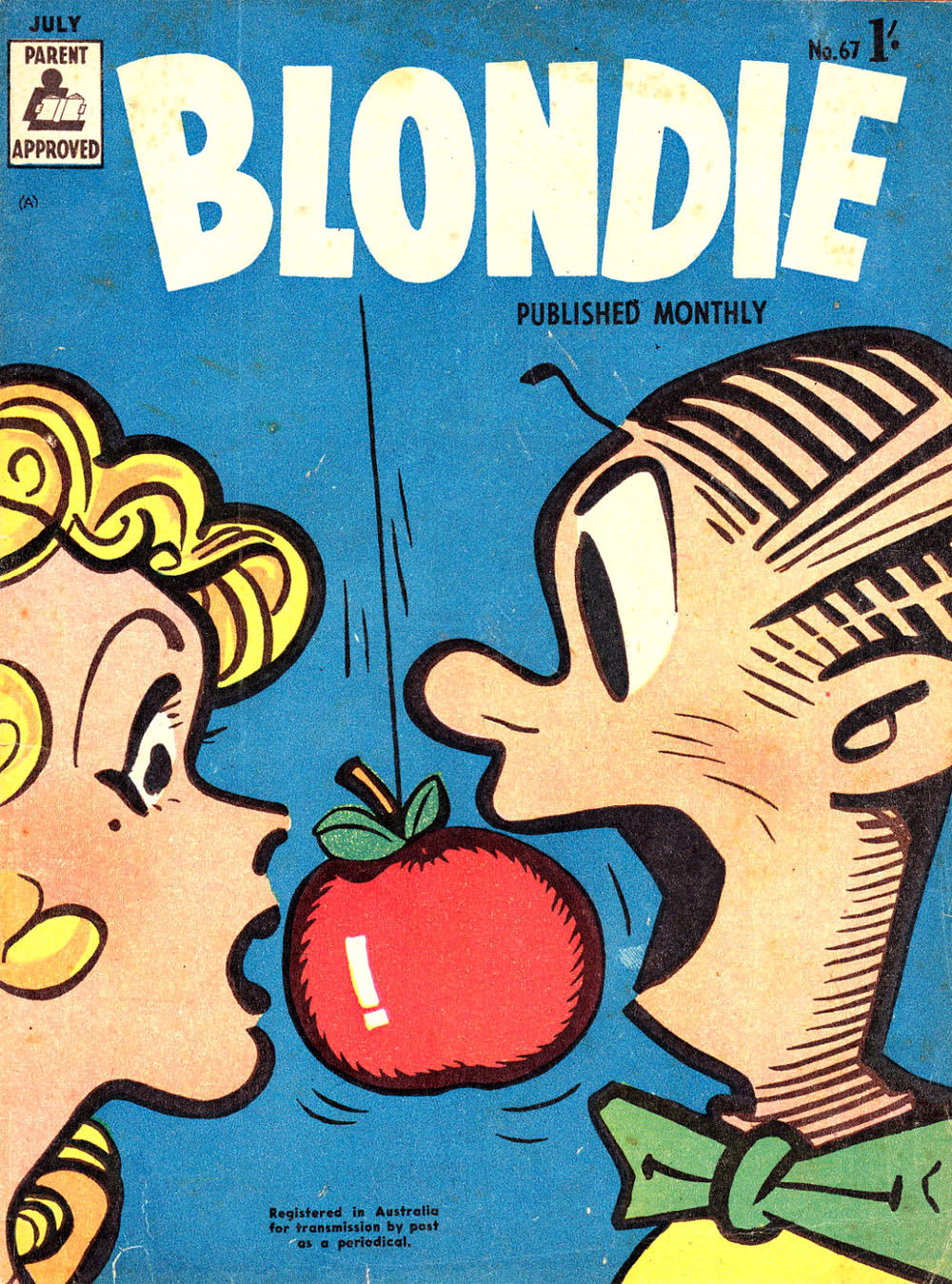 Blondie (ANL, 1953 series) #67 — Blondie Monthly (July 1958)