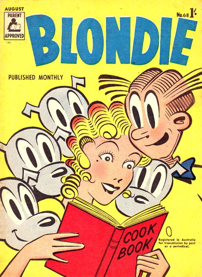 Blondie (ANL, 1953 series) #68 — Blondie Monthly August 1958