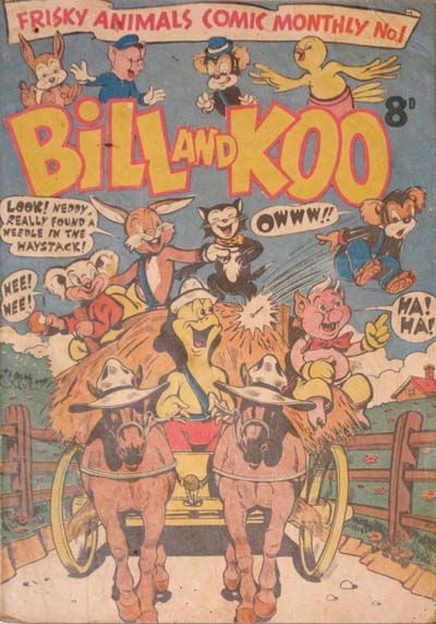 Frisky Animals Comic Monthly (Jubilee, 1953? series) #1 ([1953?]) —Bill and Koo