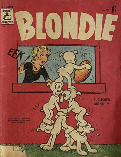 Blondie (ANL, 1953 series) #80 August 1959