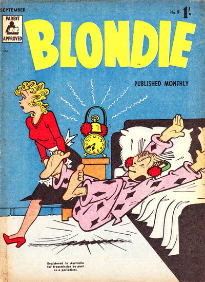 Blondie (ANL, 1953 series) #81 September 1959