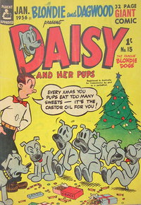 Blondie and Dagwood Present Daisy and Her Pups  #15 (January 1956)