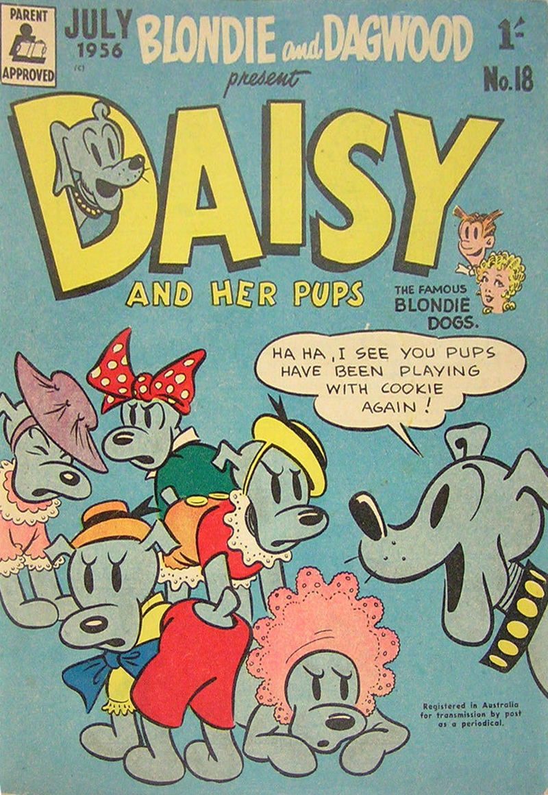 Blondie and Dagwood Present Daisy and Her Pups (ANL, 1953 series) #18 (July 1956)