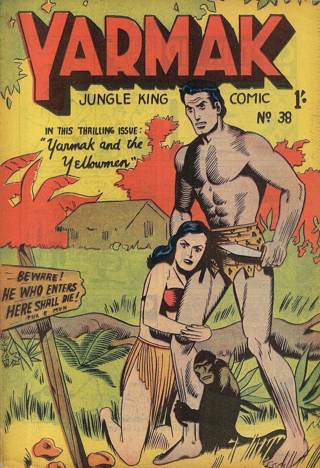 Yarmak Jungle King Comic (Youngs, 1949 series) #38 ([December 1952?])