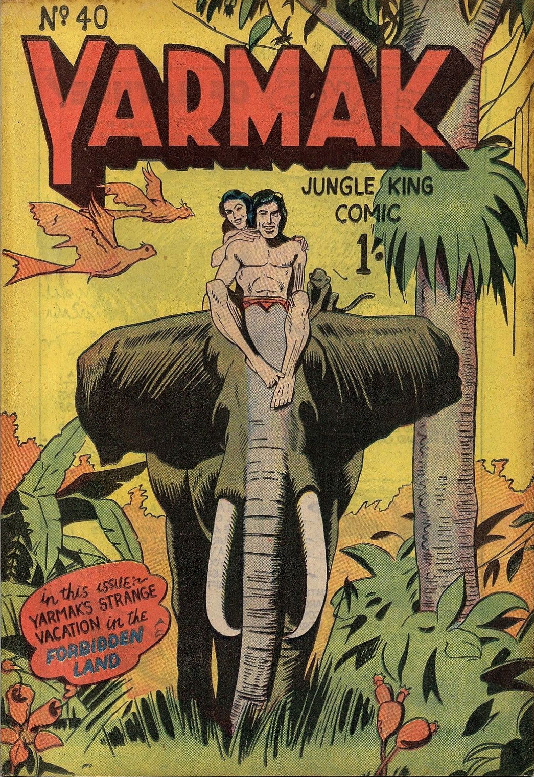 Yarmak Jungle King Comic (Youngs, 1949 series) #40 ([February 1953?])
