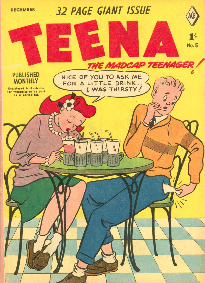 Teena The Madcap Teenager! (Junior Readers, 1956 series) #5 ([December 1956?])