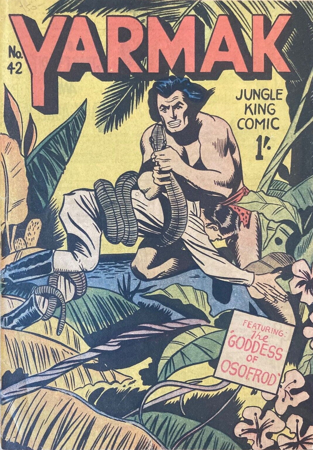 Yarmak Jungle King Comic (Youngs, 1949 series) #42 ([April 1953?])