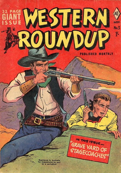 Western Roundup (Junior Readers, 1956 series) #3 November 1956