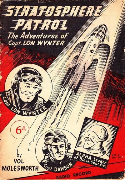 Radio Record (Transport, 1939? series) v5#64 — Stratosphere Patrol: The Adventures of Capt. Lon Wynter ([June 1944?])