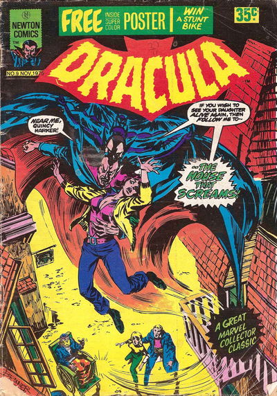 Tales of Horror Dracula (Newton, 1975 series) #9 29 November 1975