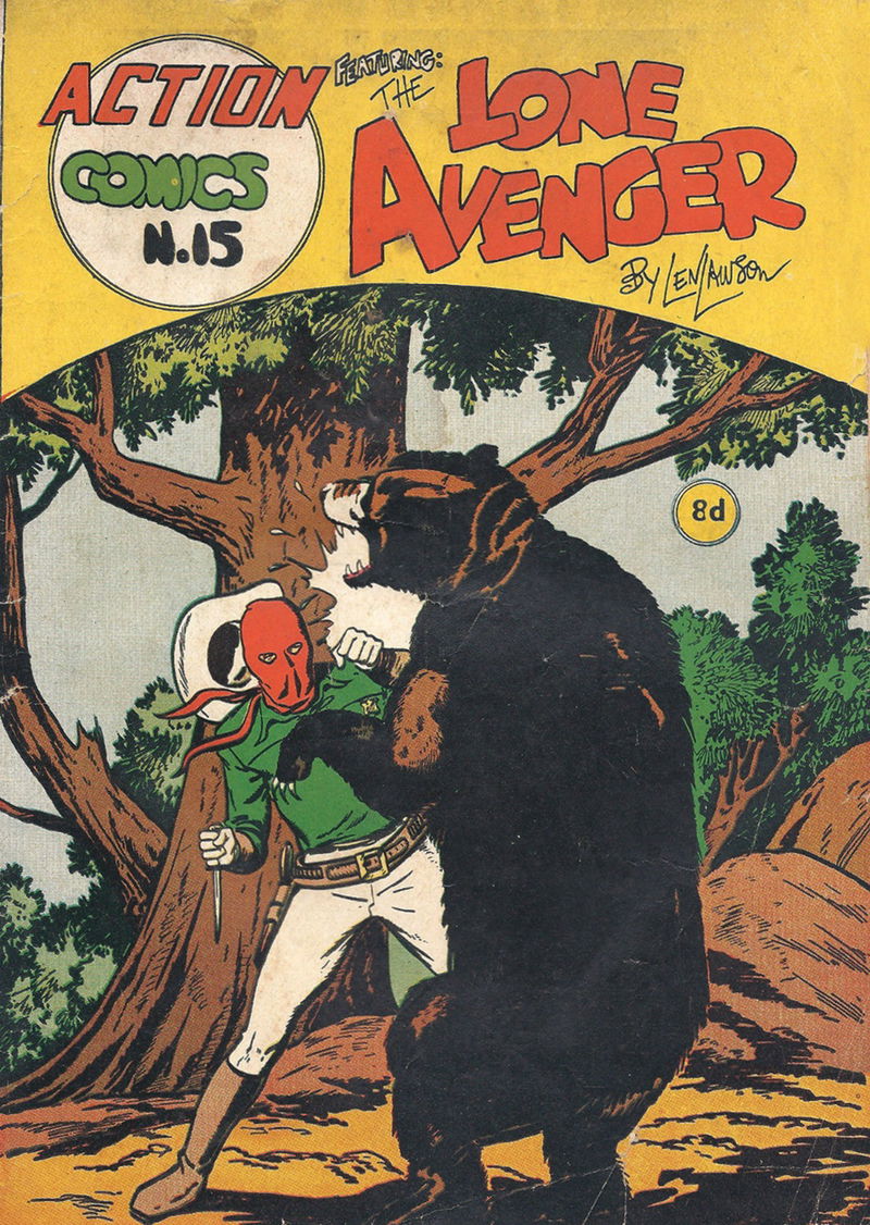 Action Comics (Action Comics, 1951 series) #15 — Action Comics Featuring the Lone Avenger (September 1951)