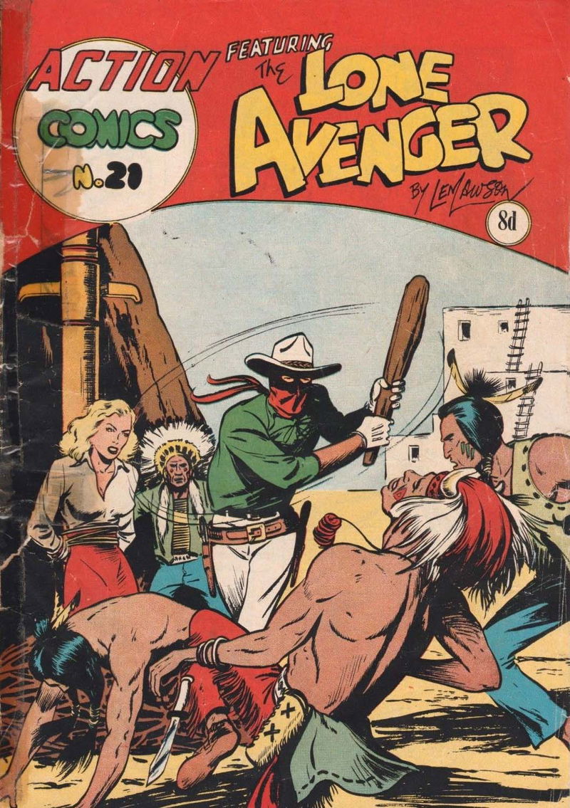 Action Comics (Action Comics, 1951 series) #21 — Action Comics Featuring the Lone Avenger ([1952?])