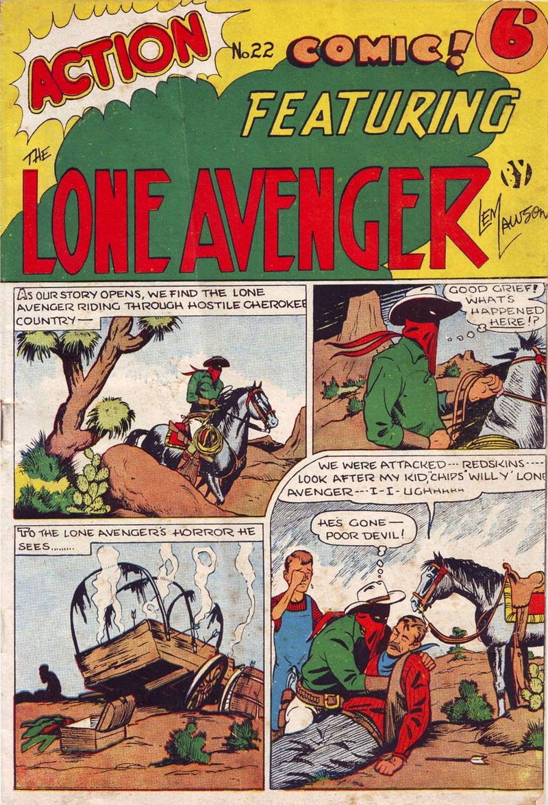 Action Comic (Leisure Productions, 1948 series) #22 — Action Comic! Featuring the Lone Avenger ([July 1948?])