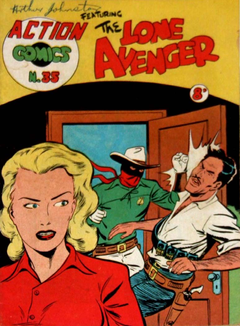 Action Comics (Action Comics, 1951 series) #35 — Action Comics Featuring The Lone Avenger ([1953?])