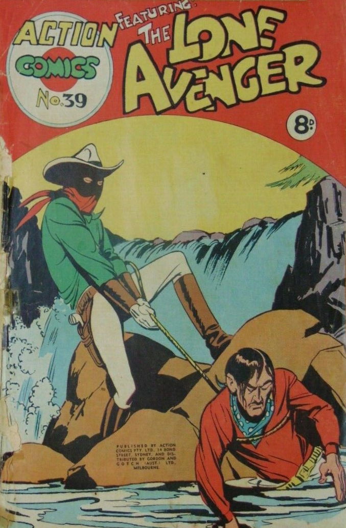 Action Comics (Action Comics, 1951 series) #39 — Featuring the Lone Avenger ([December 1953?])