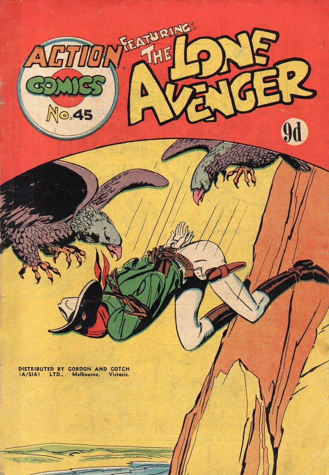 Action Comics (Action Comics, 1951 series) #45 — Action Comics Featuring The Lone Avenger ([1954?])