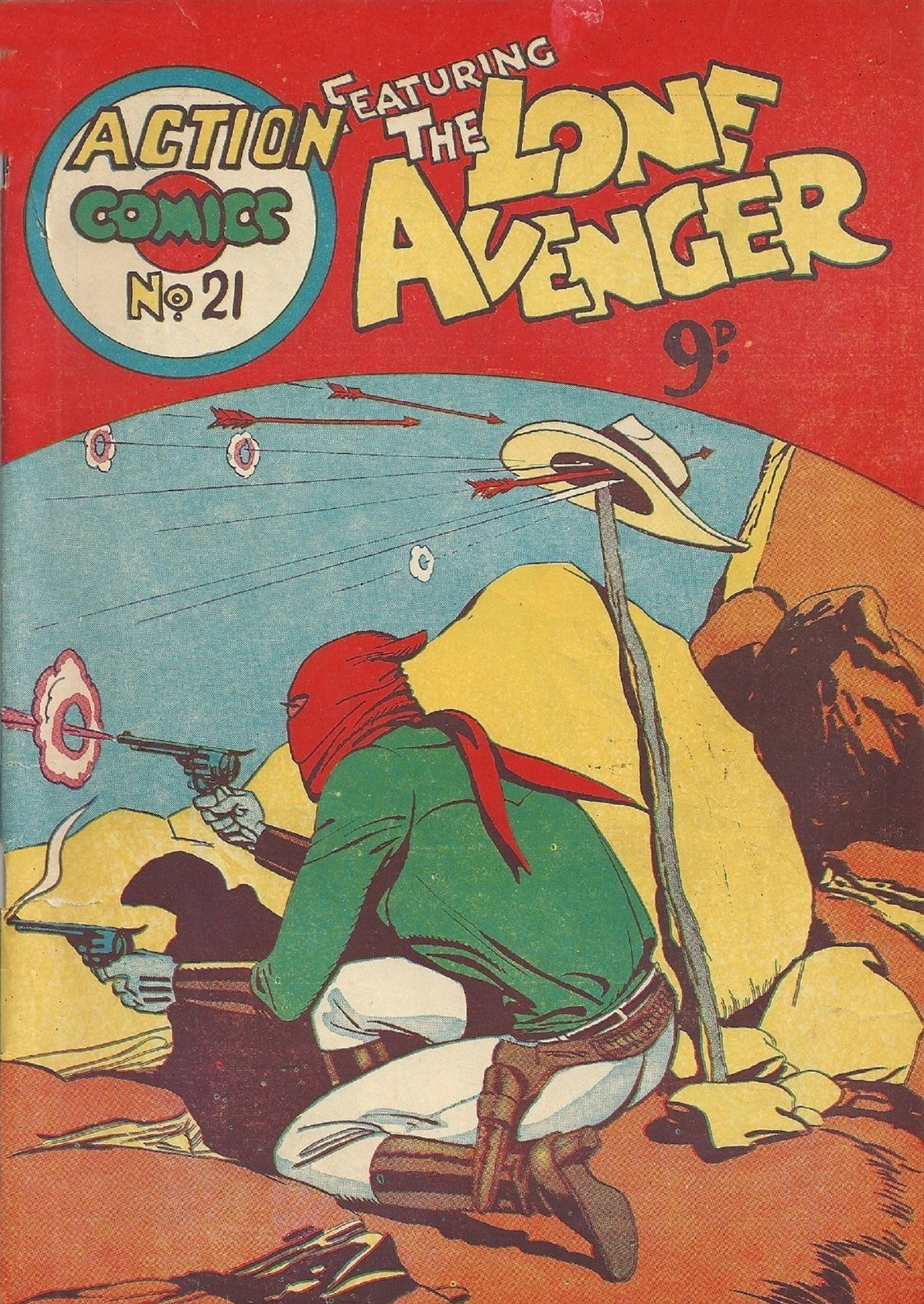 Action Comics (Action Comics, 1954? series) #21 — Action Comics Featuring the Lone Avenger ([1955?])