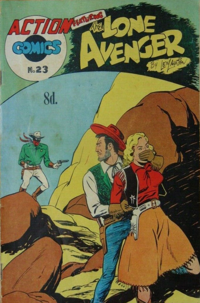 Action Comics (Action Comics, 1951 series) #23 — Featuring the Lone Avenger ([May 1952?])